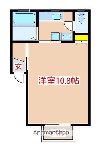 ライブタウンひまわりA棟(1K/2階)の間取り写真