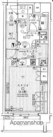 日神パレステージ代々木公園(1K/2階)の間取り写真