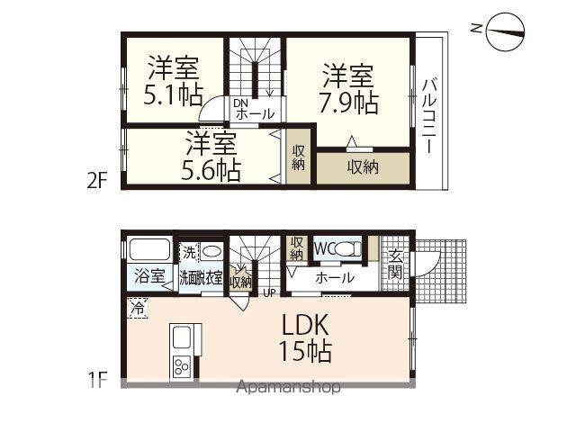 ＭＡＩＳＯＮ　ＮＥＵＦ(3LDK)の間取り写真