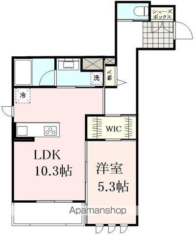 REVEUR仙台錦町(1LDK/2階)の間取り写真