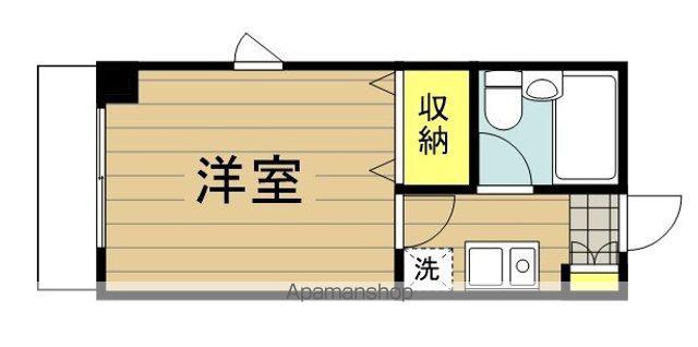 大和第2マンション(1K/3階)の間取り写真