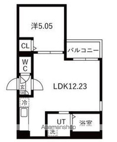 JACK YURAKUⅡ(1LDK/1階)の間取り写真
