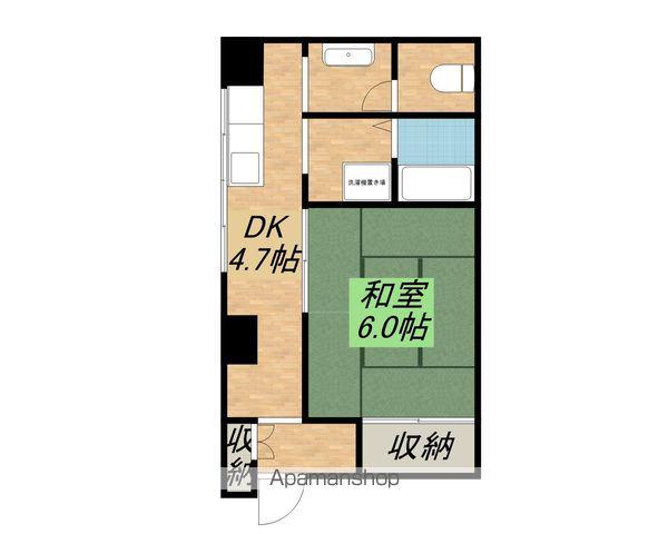 NOBLE(1DK/3階)の間取り写真