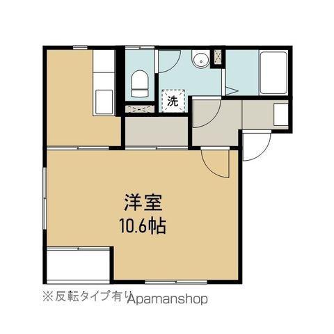 ヴィオラⅠC(1K/1階)の間取り写真