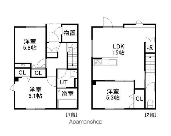 BOQUE EIGHT(3LDK/1階)の間取り写真