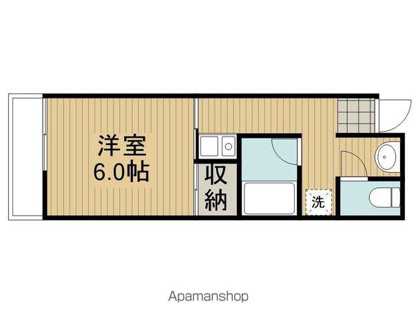 パールヴィラ(1K/1階)の間取り写真
