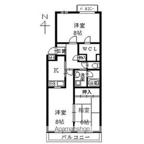 ウィステリア32(3LDK/3階)の間取り写真