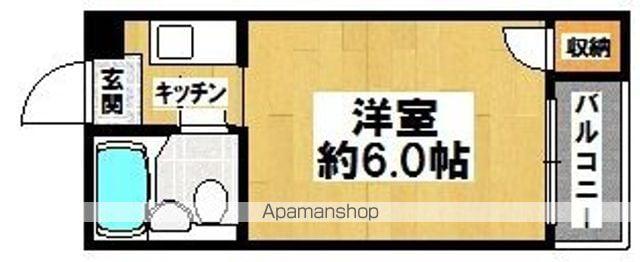 シャトルスギモト(1K/2階)の間取り写真