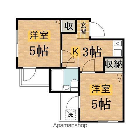 アステールⅠ(2K/5階)の間取り写真