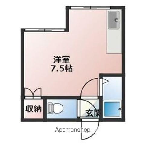 ラシュレ東札幌(ワンルーム/2階)の間取り写真