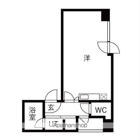 B-FLAT名駅(ワンルーム/3階)の間取り写真