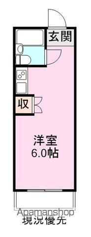 コンフォートケープタウン(ワンルーム/4階)の間取り写真