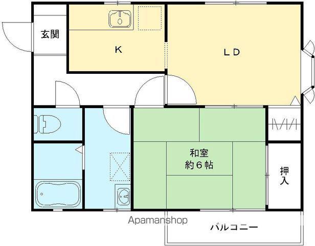 アネックス(1LDK/2階)の間取り写真