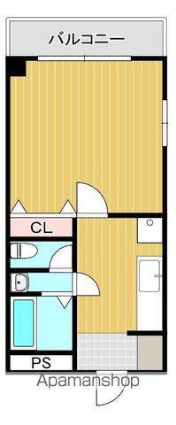 第3丸昌ビル(1K/3階)の間取り写真