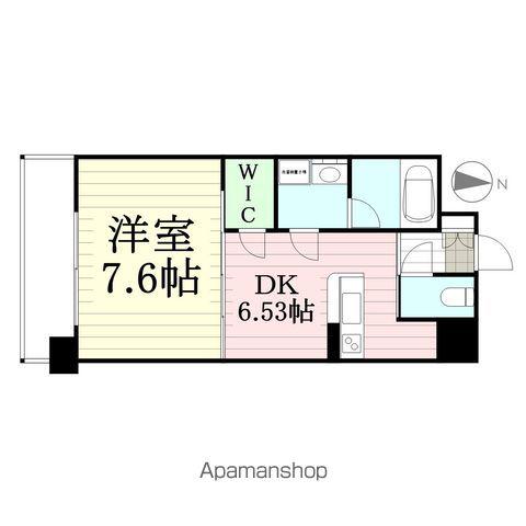 HILLSIDEVILLAGE(1DK/4階)の間取り写真