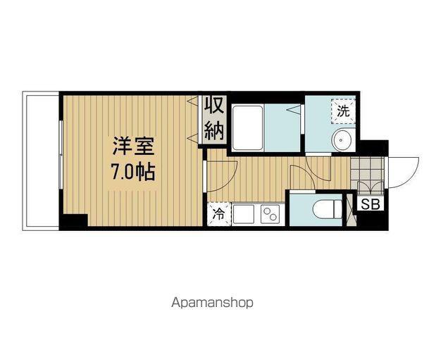 テラス阿佐ヶ谷(1K/5階)の間取り写真