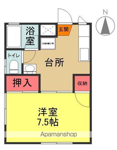 メゾンミヤウチ(1DK/2階)の間取り写真