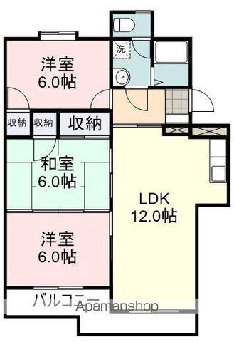 第二ゴトウハイツ(3LDK/1階)の間取り写真