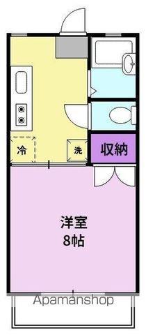 タカシマハイツ(1K/1階)の間取り写真