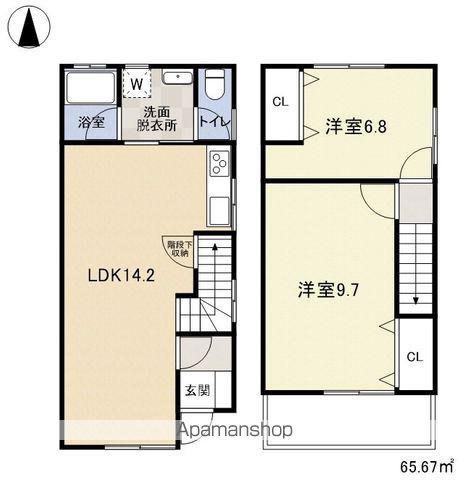 デュオ横田(2LDK)の間取り写真
