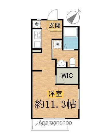 ハウゼイケダ(ワンルーム/3階)の間取り写真