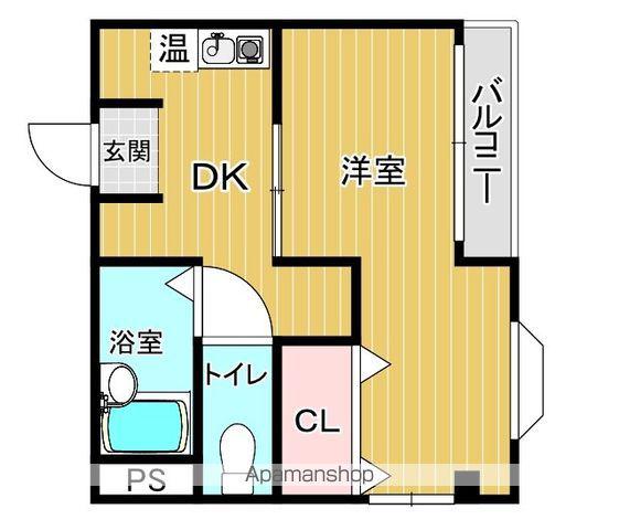 JJBASE西加賀屋(1DK/3階)の間取り写真