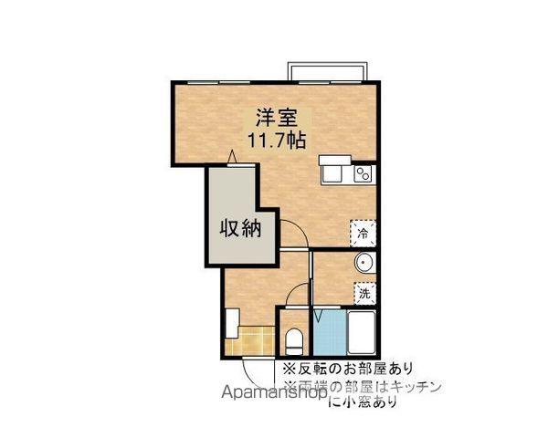 LA POMME(ワンルーム/1階)の間取り写真