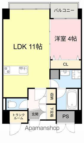 PAXレジデンス(1LDK/4階)の間取り写真