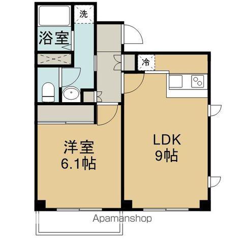 レジェンド高砂(1LDK/1階)の間取り写真