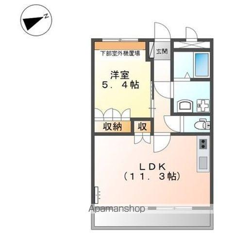 リフレイン グレース(1LDK/2階)の間取り写真