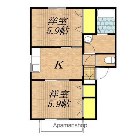 フォーレスIB(2K/1階)の間取り写真