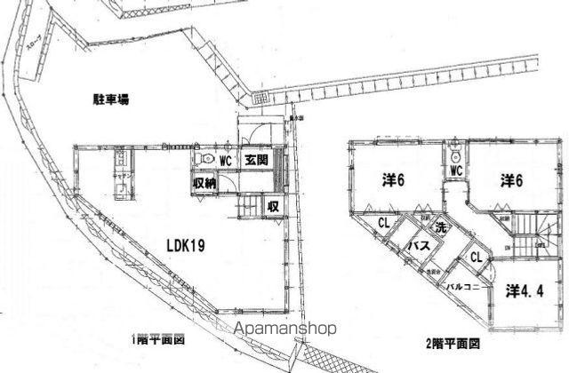 可部線 あき亀山駅 徒歩24分 2階建 築16年(3LDK)の間取り写真