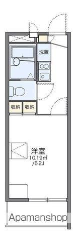 レオパレス通町(1K/3階)の間取り写真