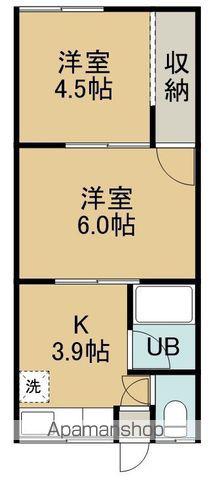 もがみ荘(2K/1階)の間取り写真