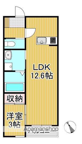 BRAVE BASE REAⅡ(1LDK/2階)の間取り写真