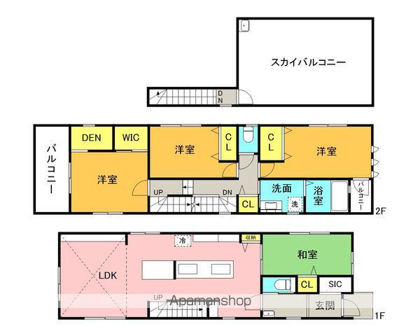 東北本線 蓮田駅 徒歩10分 2階建 築3年(4LDK)の間取り写真