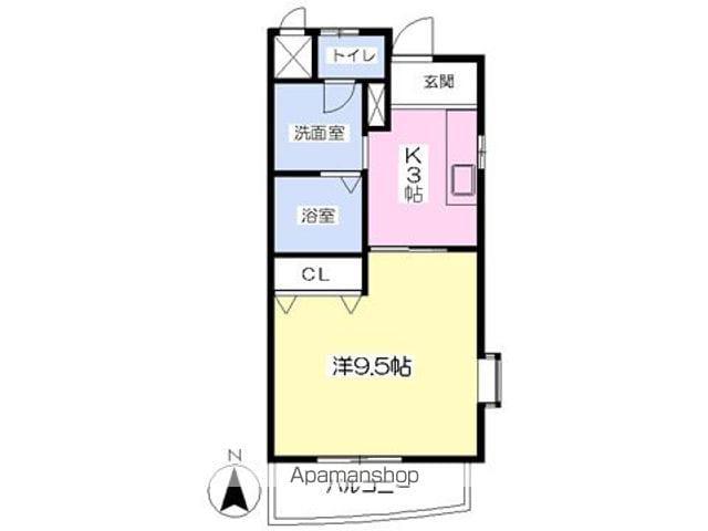 メゾン豊誠(1K/6階)の間取り写真