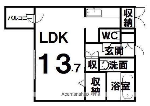 サンマリーナ(1K/2階)の間取り写真