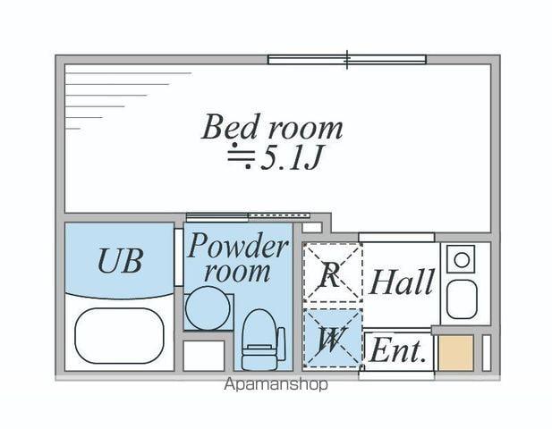 LEGALAND阿佐ヶ谷(1K/2階)の間取り写真