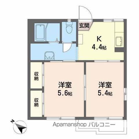 SUN FOREST(2K/1階)の間取り写真
