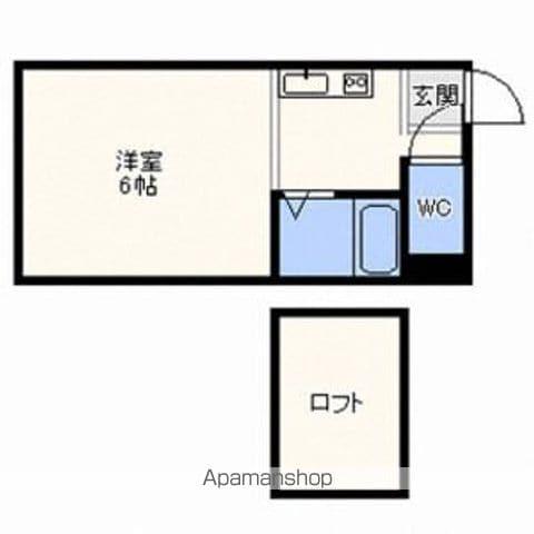 シティハウスメイプル(1K/2階)の間取り写真
