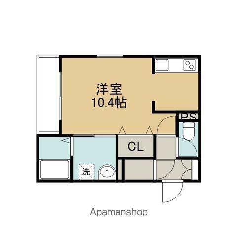 SUMICLO IV(ワンルーム/3階)の間取り写真