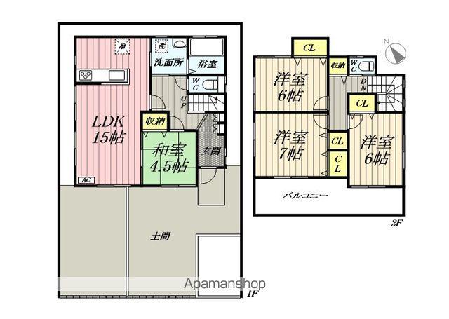 つくばエクスプレス 八潮駅 徒歩10分 2階建 築12年(4LDK)の間取り写真