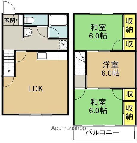 藤森ハイツ(3LDK)の間取り写真