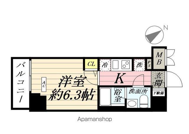 SHOKEN RESIDENCE横浜鶴見Ⅴ(1K/2階)の間取り写真