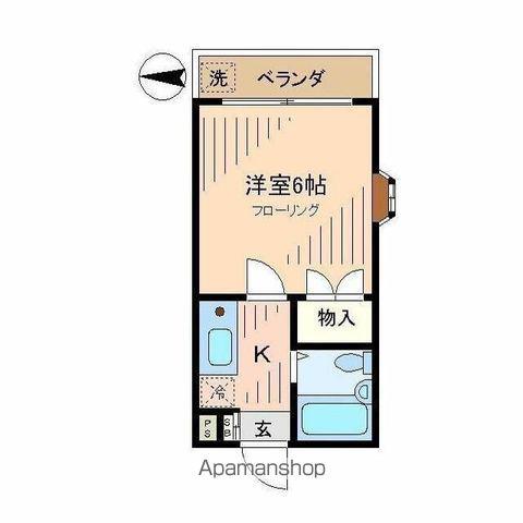 コーポアゼリア(1K/2階)の間取り写真