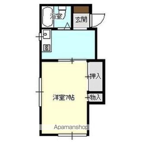 ラビハウス3(1K/2階)の間取り写真