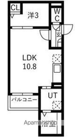 JACK SHINHAMAⅠ(1LDK/1階)の間取り写真