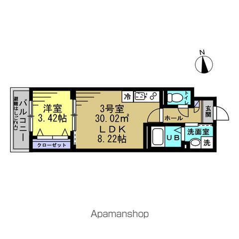 LEAF HILLS SHINMATSUDO(1LDK/1階)の間取り写真