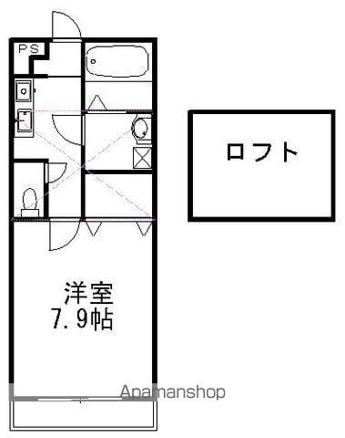 ヨーロピアンシャレークレア(1K/2階)の間取り写真